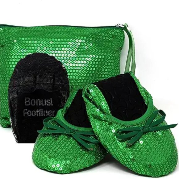 Foldable Flats for Women Purse Ballet Shoes Ballerina Slippers - Picture 7 of 7